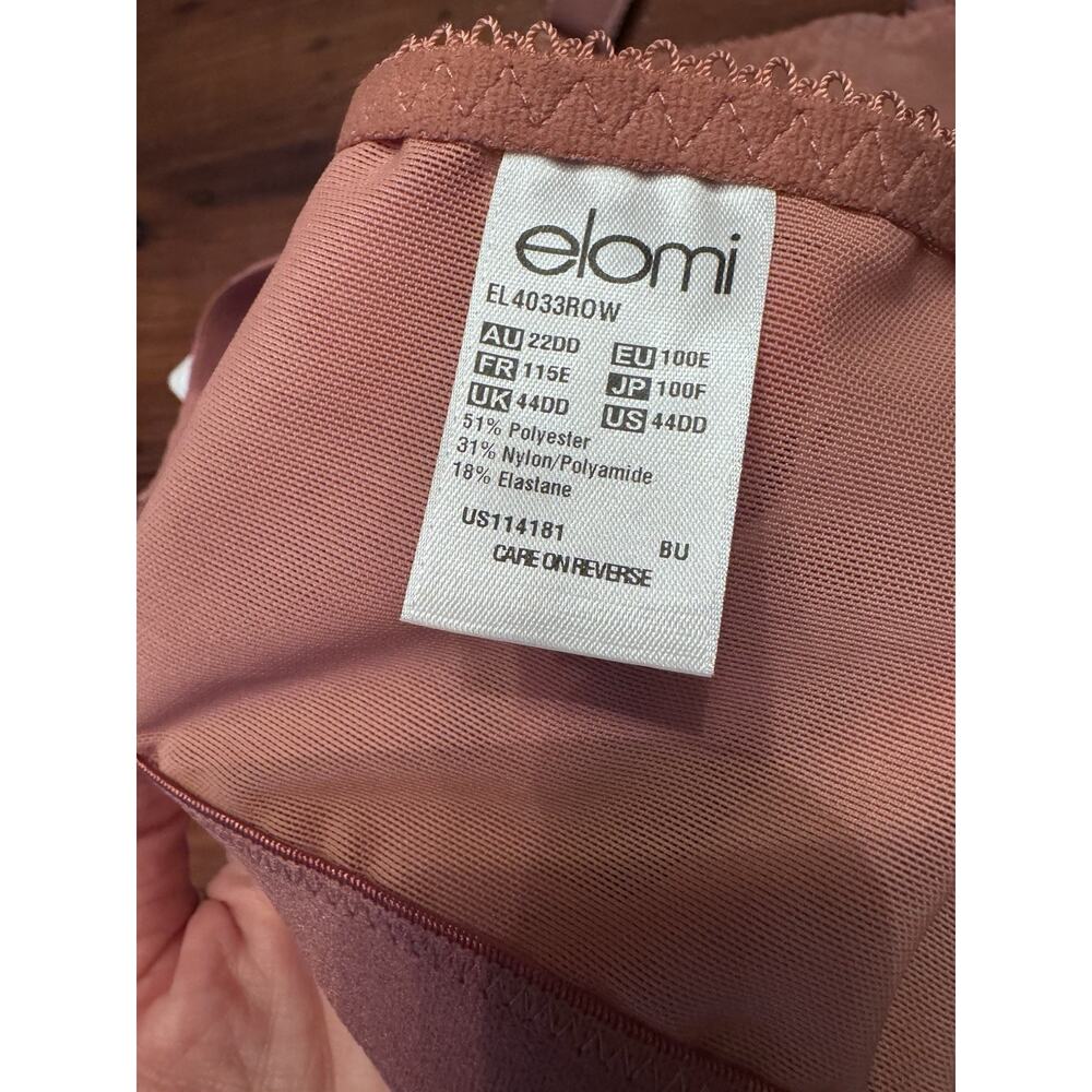 Elomi Cate Wirefree Softcup 4033 Bra - Rosewood Size 44DD NWT - Picture 9 of 10